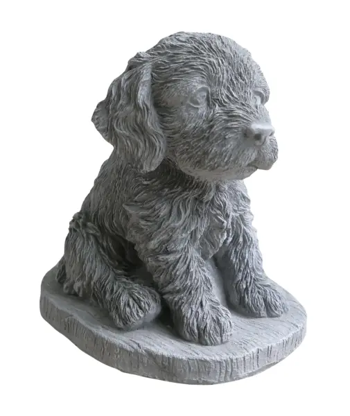 Product image 3 of the product “Aiden - Seated Dog, 16cm H | cast stone ”